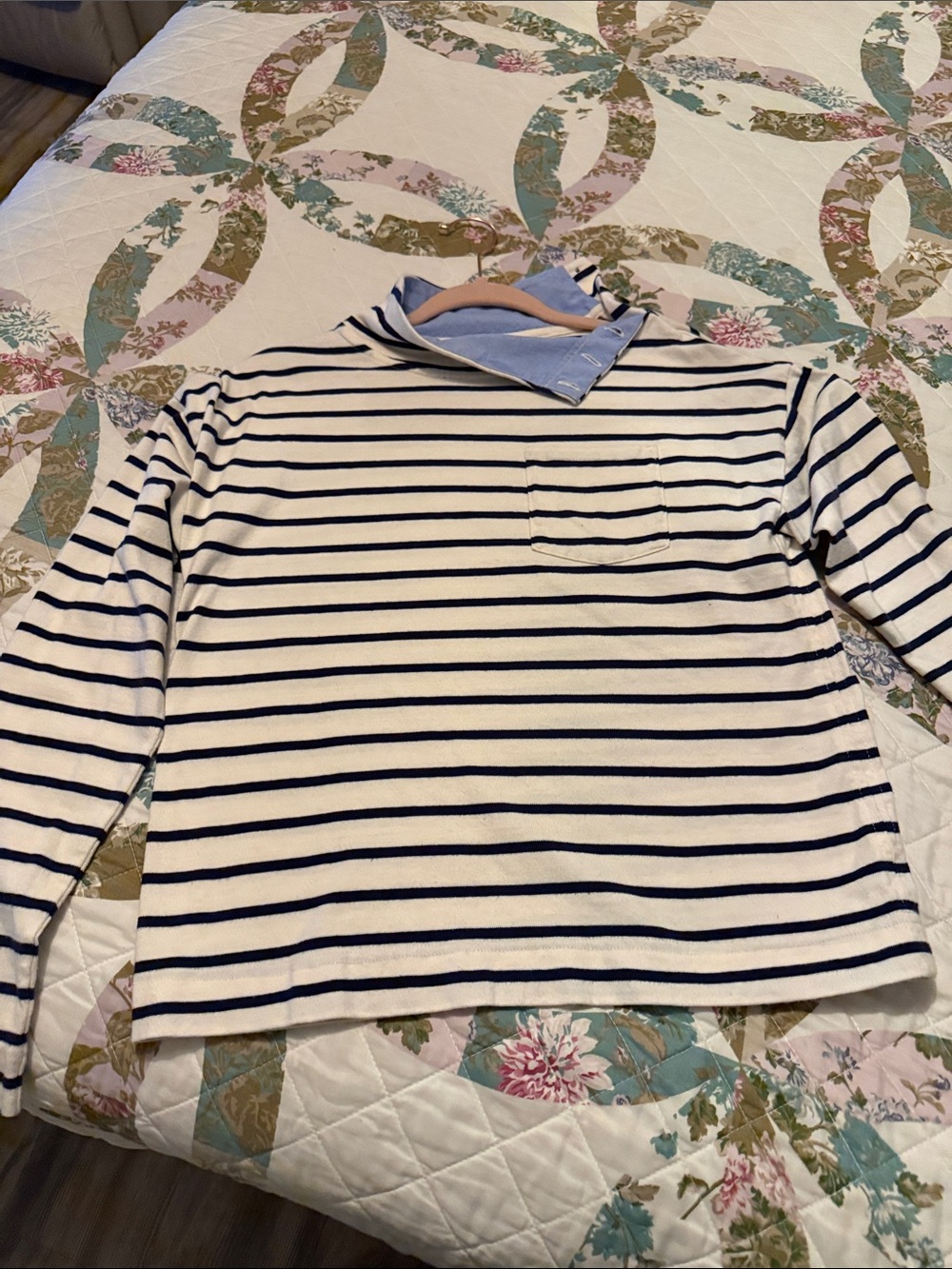 Women’s Vineyard Vines Striped Long-Sleeve Shirt - Navy & Off White